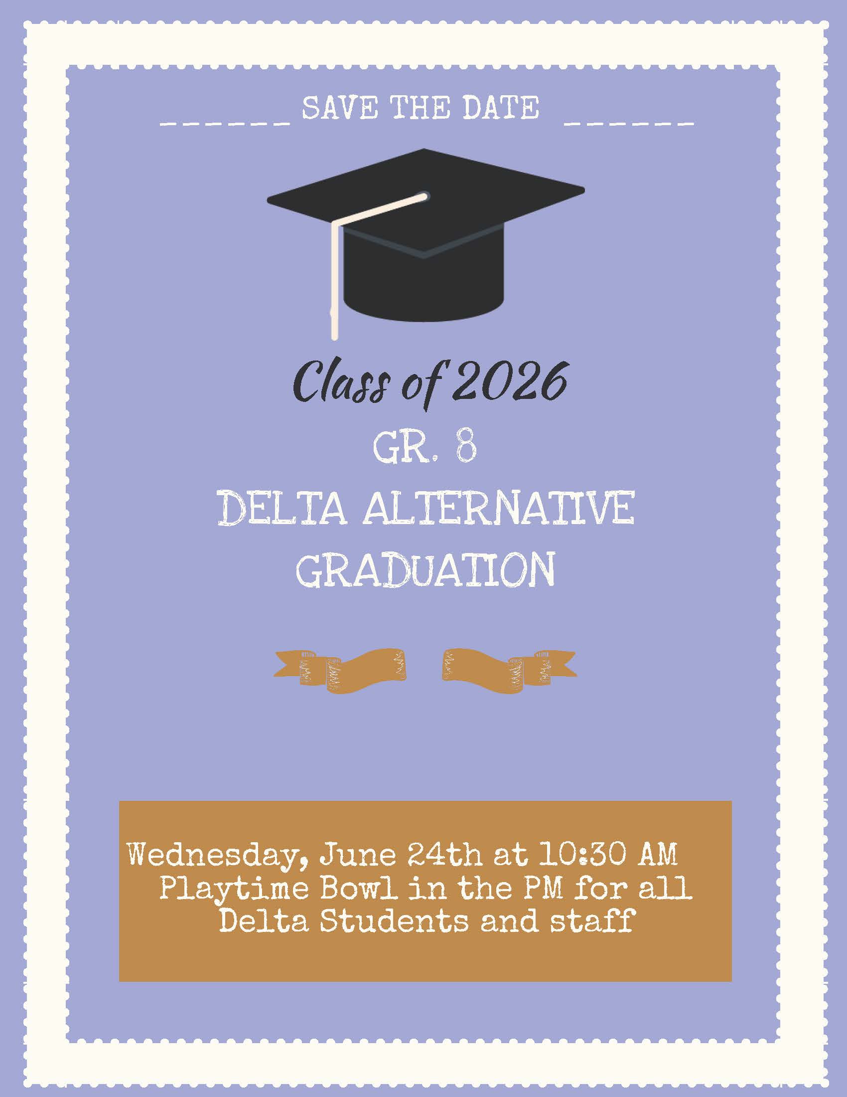 Gr. 8 Grad Invitation 2026